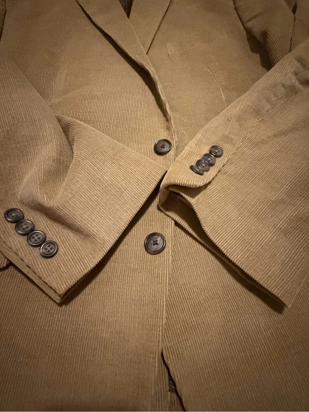 Chaps Tan Corduroy Blazer Sport Coat